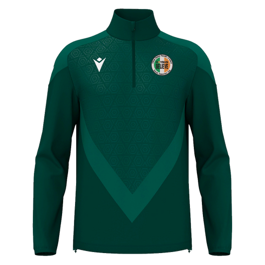 COYBIG Believe CRISC Adults Anduin 1/4 Zip Top Bottle Green