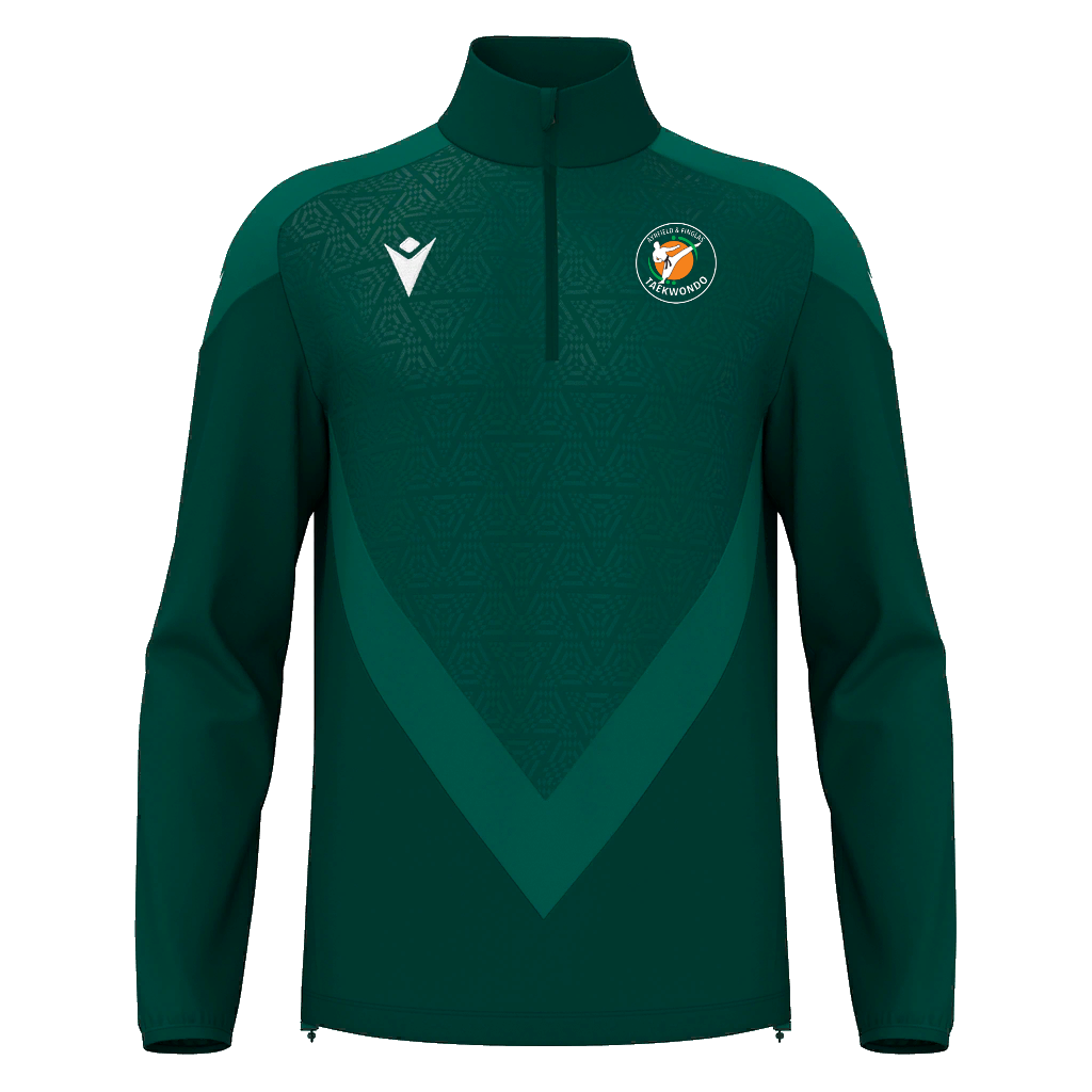 Ayrfield Taekwondo Kids Anduin 1/4 Zip Top Bottle Green