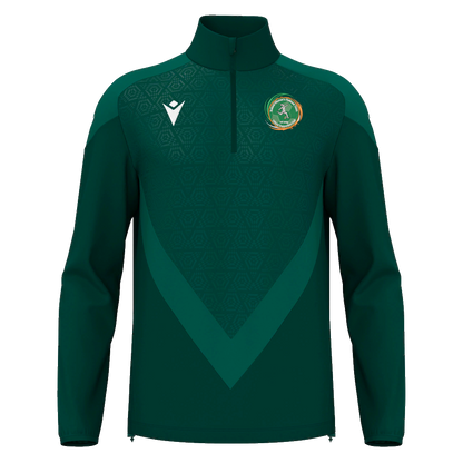 Ireland Women's National Team Official Supporters Club Unisex Anduin 1/4 Zip Top Bottle Green