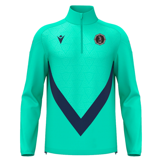 Black Forge FC Anduin 1/4 Zip Top Turquoise & Navy