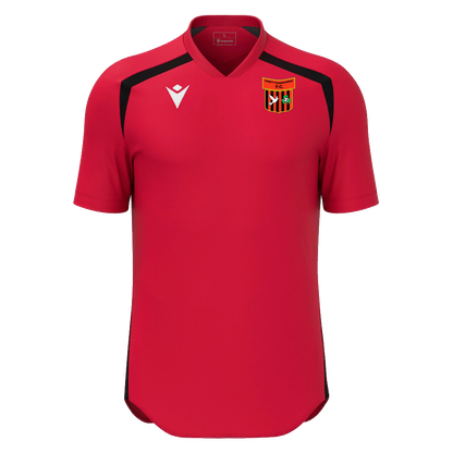 Trinity Donaghmede FC Youth/Adult Wyrm Shirt SS Red & Black
