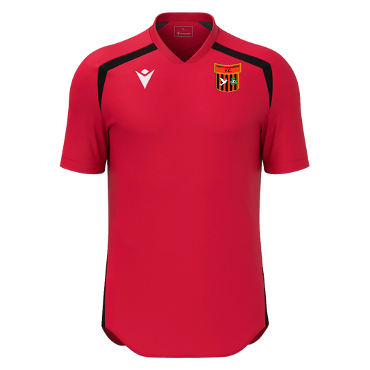 Trinity Donaghmede FC Youth/Adult Wyrm Shirt SS Red & Black
