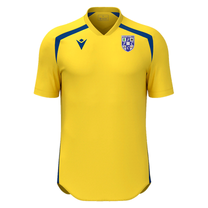 Firhouse Carmel AFC Adult Wyrm Shirt SS Yellow & Royal Blue