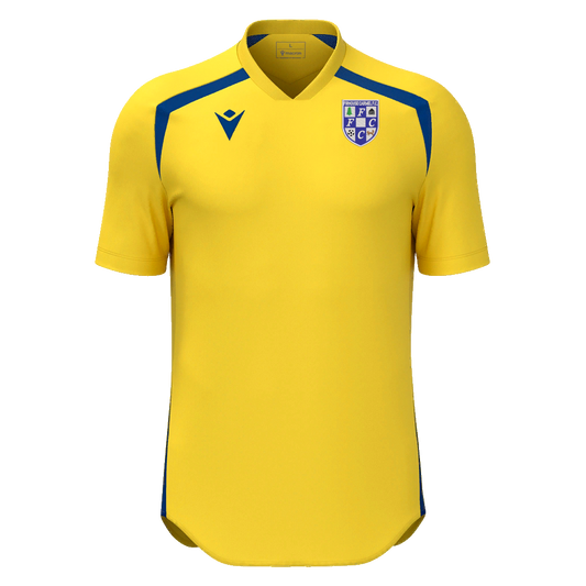 Firhouse Carmel AFC Adult Wyrm Shirt SS Yellow & Royal Blue