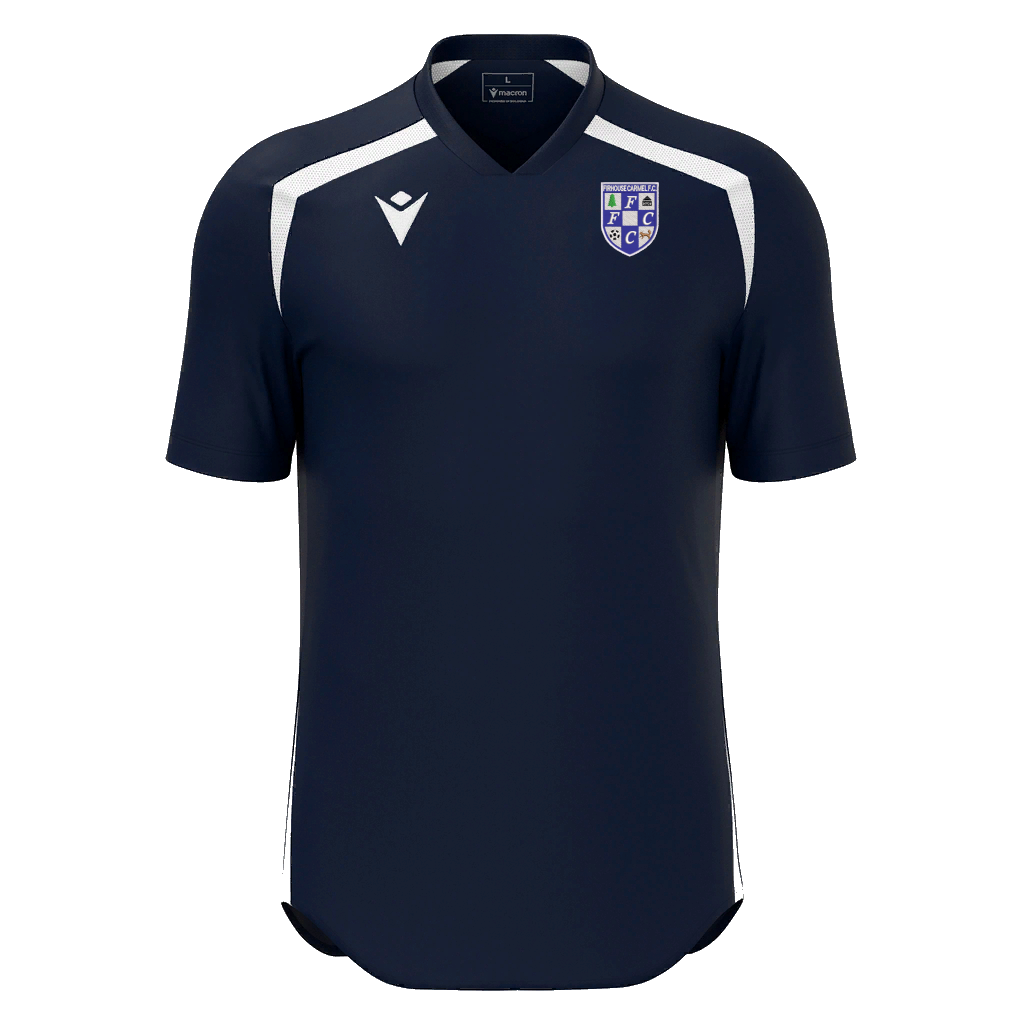 Firhouse Carmel AFC Adult Wyrm Shirt SS Navy & White