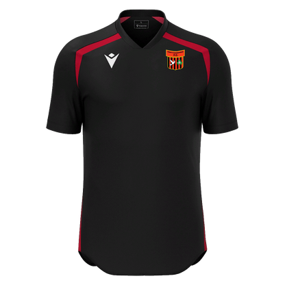 Trinity Donaghmede FC Youth/Adult Wyrm Shirt SS Black & Red