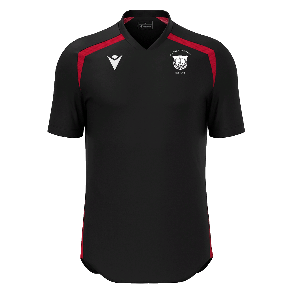 Kildare Town AFC Wyrm Shirt SS Black & Red