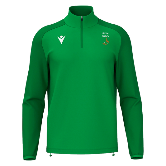 Irish Judo Isen 1/4 Zip Top Green