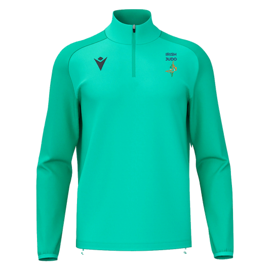 Irish Judo Isen 1/4 Zip Top Turquoise