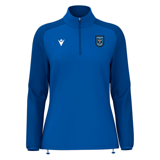 Marks Celtic FC Womens Lena 1/4 Zip Top Royal Blue