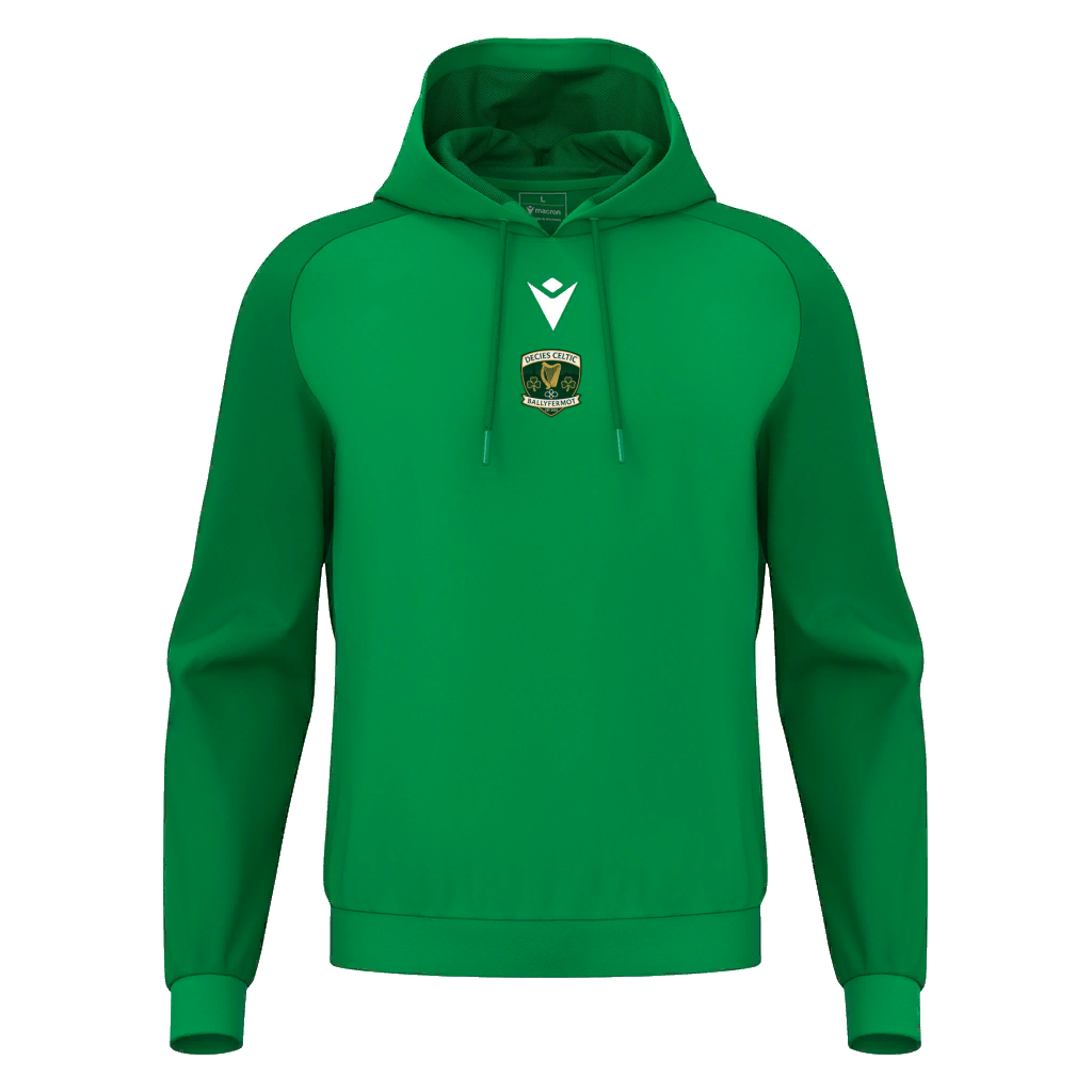 Decies Celtic Horn Hoodie Green