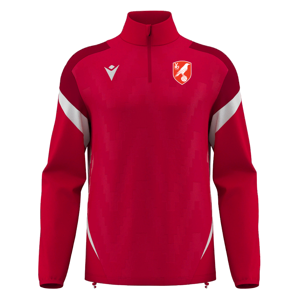 Valley Park United Hollow 1/4 Zip Red & White