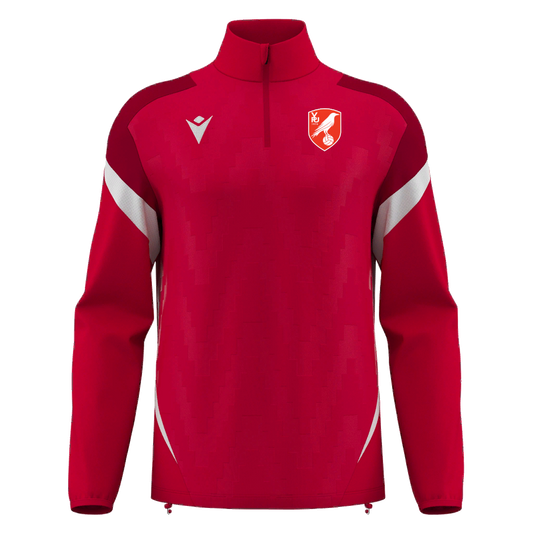 Valley Park United Hollow 1/4 Zip Red & White