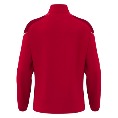 Valley Park United Hollow 1/4 Zip Red & White