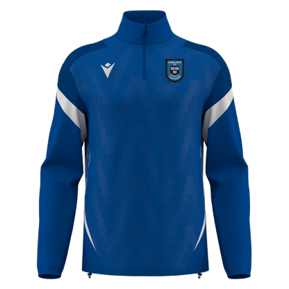 Marks Celtic FC Hollow 1/4 Zip Royal Blue & White