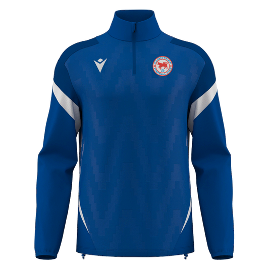 Clontarf FC Hollow 1/4 Zip Royal Blue & White