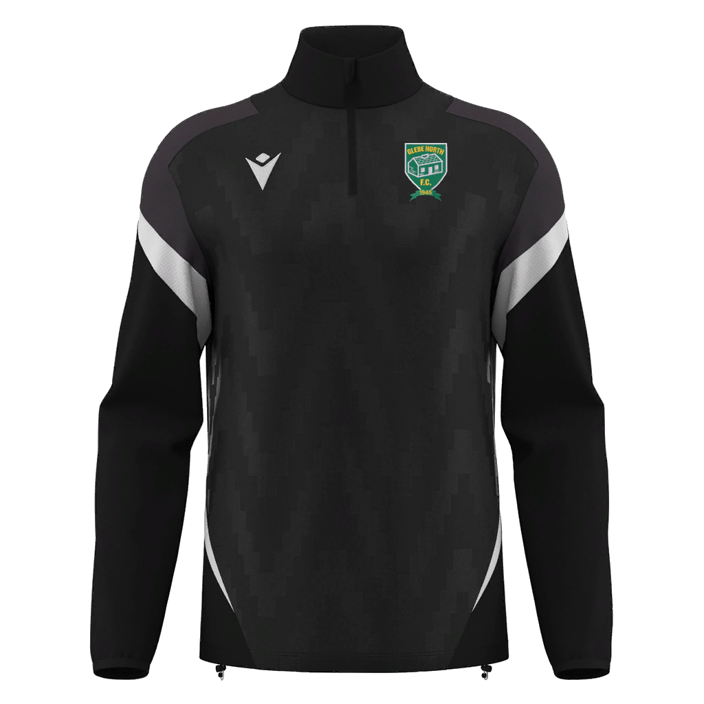 Glebe North FC Hollow 1/4 Zip Black & White