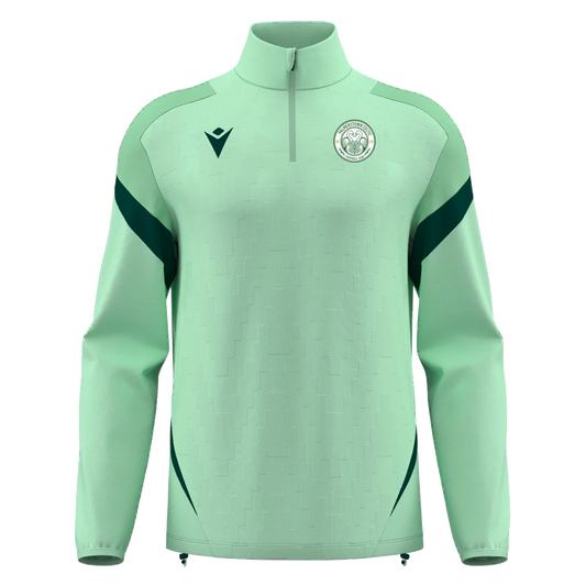 Palmerstown FC Hollow 1/4 Zip Mint & Bottle Green