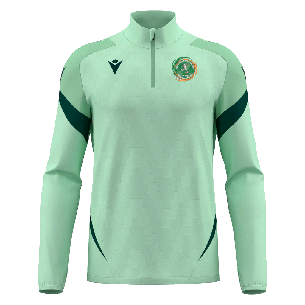 Ireland Women's National Team Official Supporters Club Unisex Starfall 1/4 Zip Mint Green