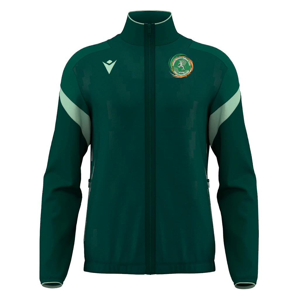 Ireland Women's National Team Official Supporters Club Unisex Odin Full Zip Top Bottle Green