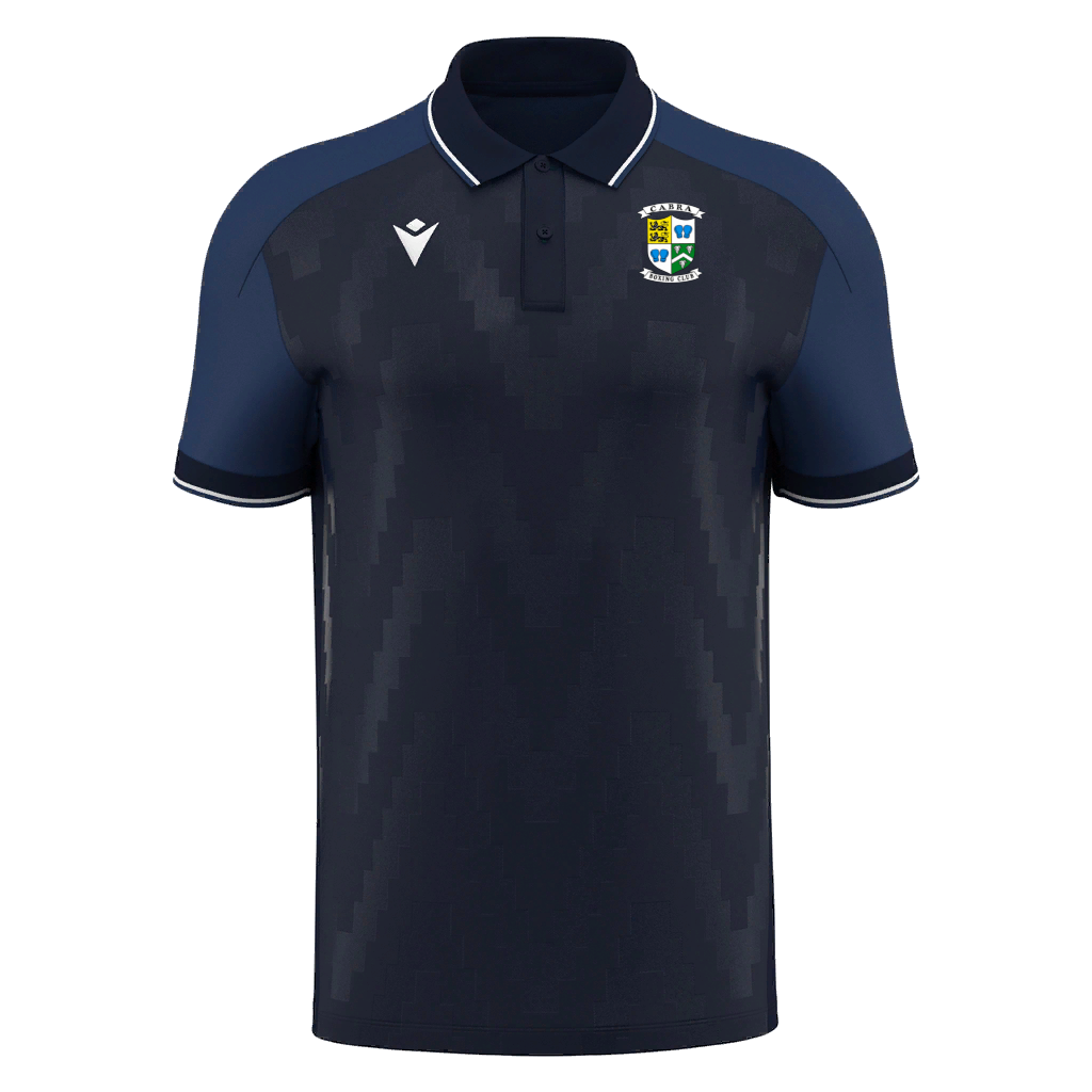 Cabra Boxing Echoes Polo Shirt Navy & White