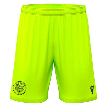 Galty Celtic Galax Goalkeepers Players Shorts Neon Yellow