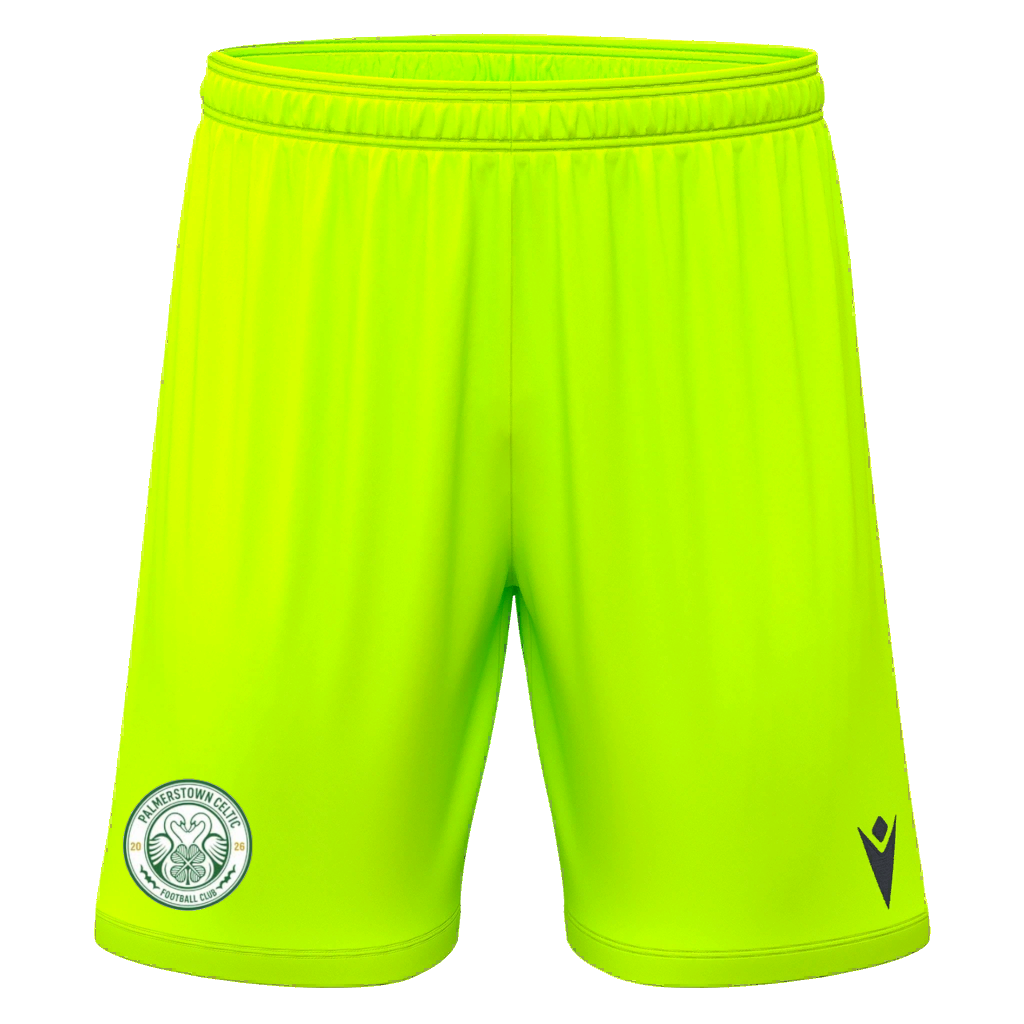 Palmerstown FC Matchday Goalkeepers Galax Shorts Neon Yellow