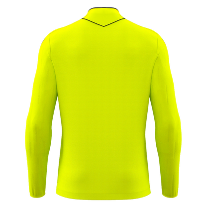 Mendez Eco Referee Shirt LS Neon Yellow & Black