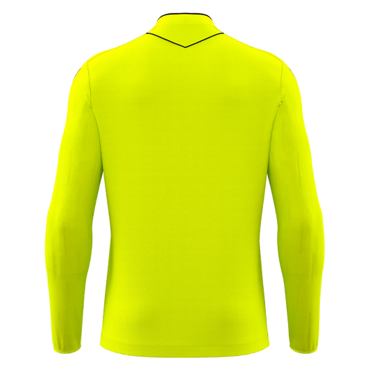 Mendez Eco Referee Shirt LS Neon Yellow & Black