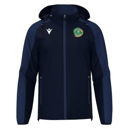 Ireland Women's National Team Official Supporters Club Unisex Elbrus Full Zip Rain Jacket Navy