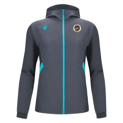 St Brendan's United Tiamat Full Zip Hoodie Anthracite & Neon Sky
