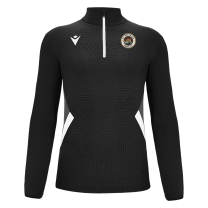 St Brendan's United Piave 1/4 Zip Top Black & White