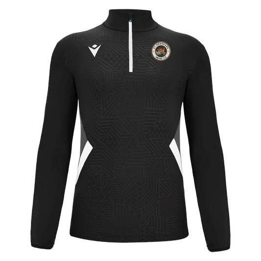 St Brendan's United Piave 1/4 Zip Top Black & White