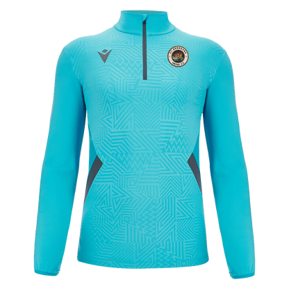 St Brendan's United Piave 1/4 Zip Top Neon Sky & Anthracite