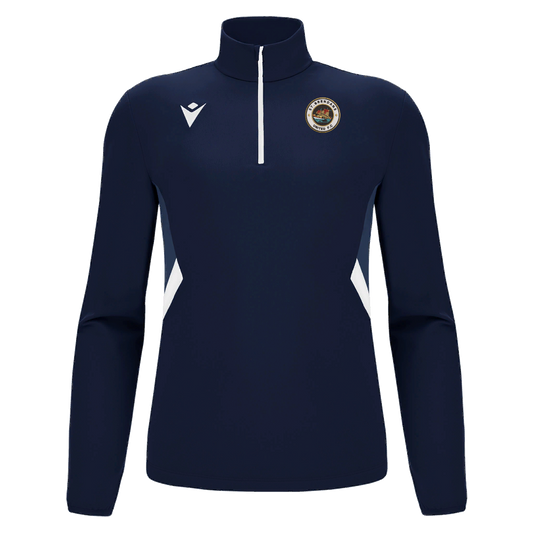 St Brendan's United Piave 1/4 Zip Top Navy & White