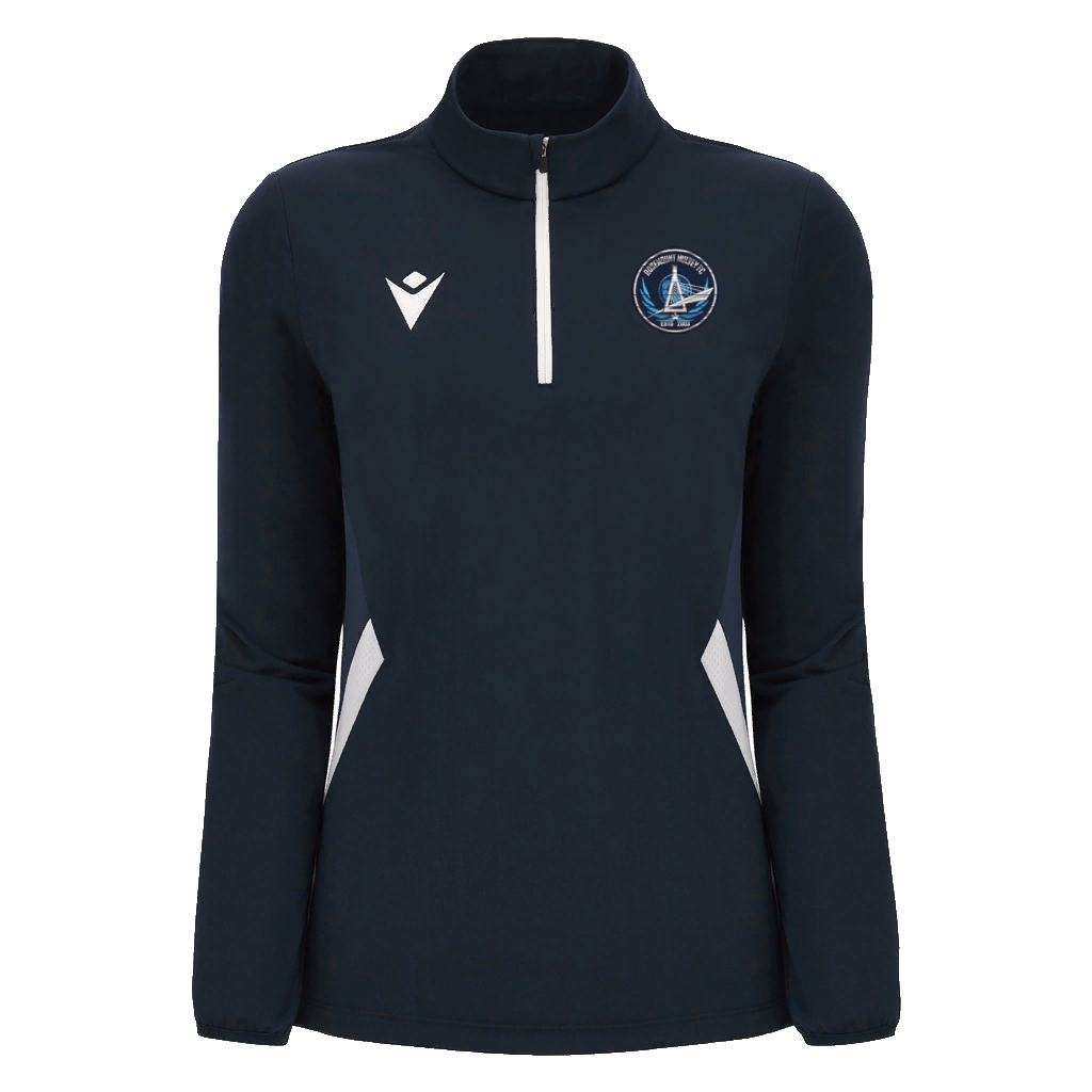 Rosemount Mulvey FC Womans Maria 1/4 Zip Top Navy & White
