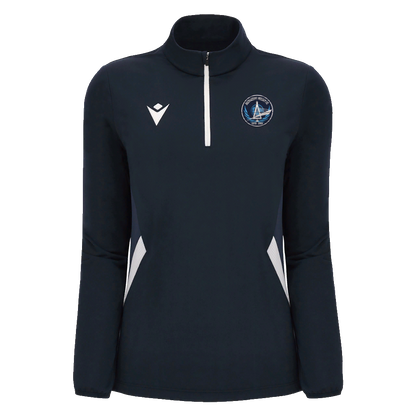 Rosemount Mulvey FC Womans Maria 1/4 Zip Top Navy & White
