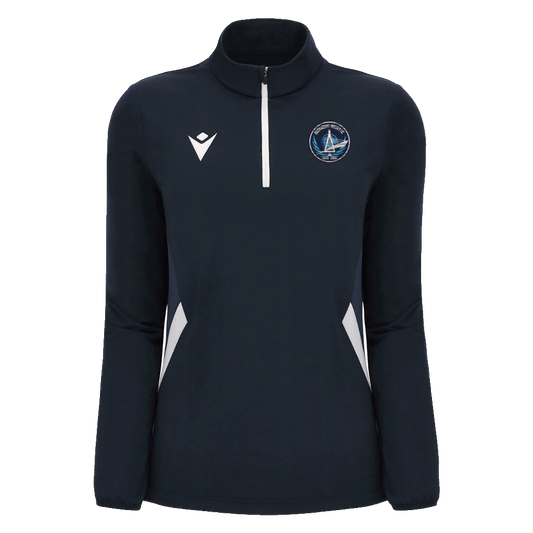 Rosemount Mulvey FC Womans Maria 1/4 Zip Top Navy & White