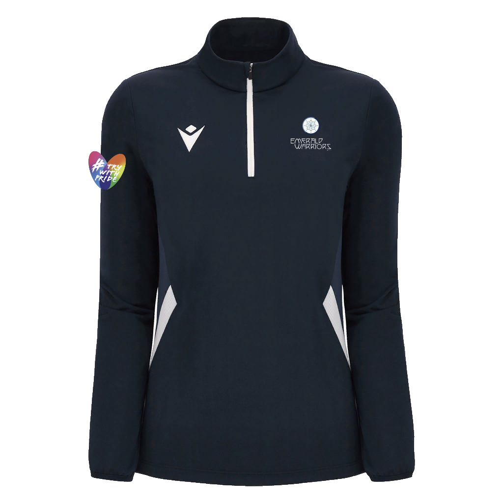 Emerald Warriors RFC Maira 1/4 Zip Top Adults Women