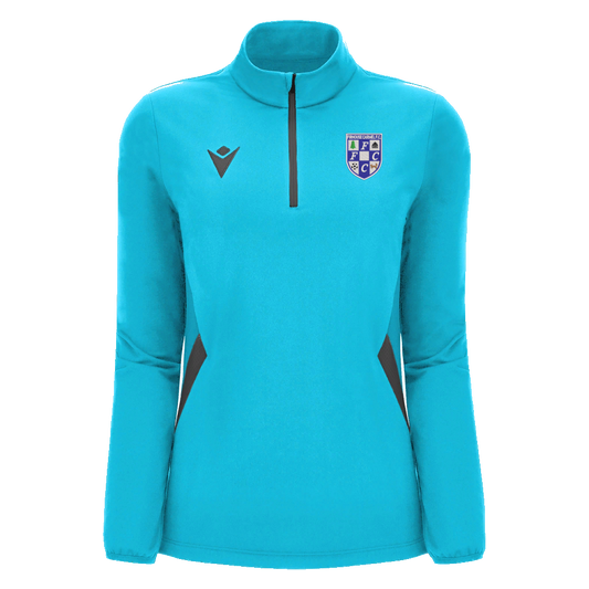 Firhouse Carmel FC Woman's Maira 1/4 Zip Neon Sky