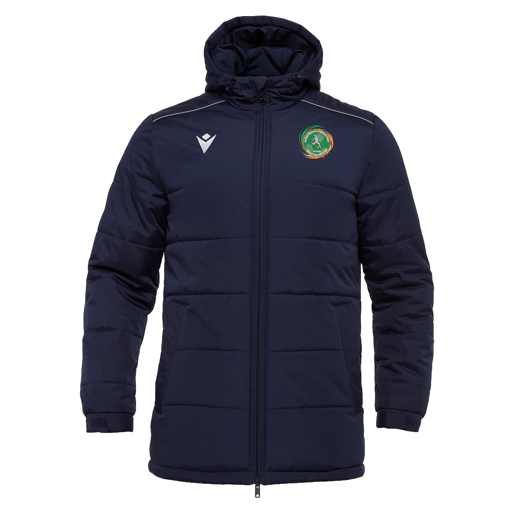 Ireland Women's National Team Official Supporters Club Unisex Gyor Padded Jacket Navy