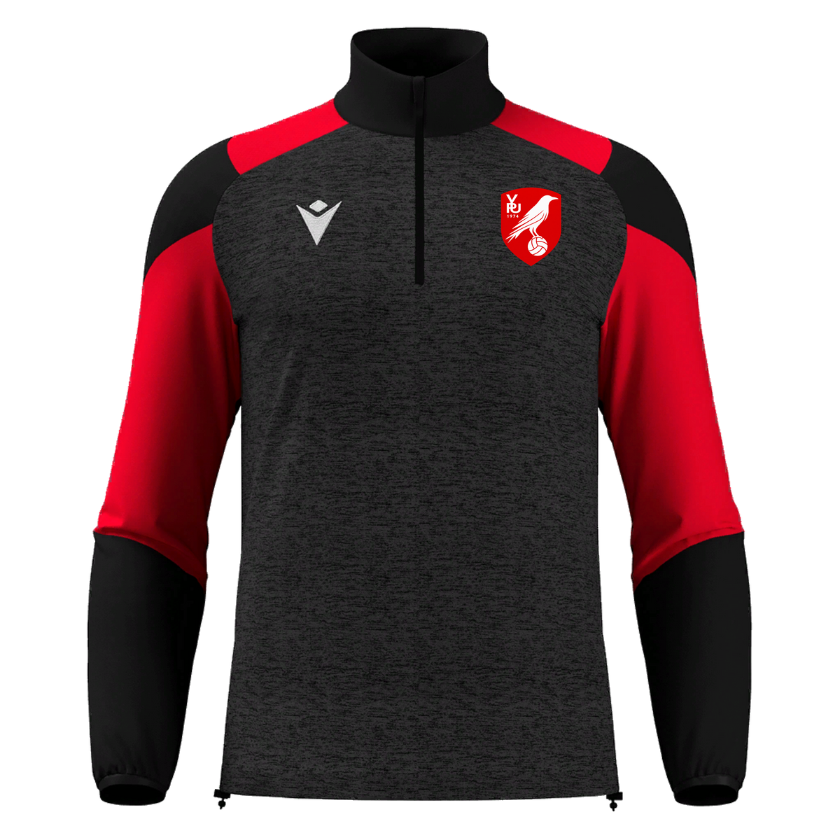Valley Park United Cuzco 1/4 Zip Black & Red