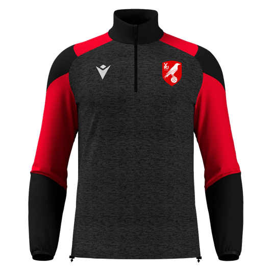 Valley Park United Cuzco 1/4 Zip Black & Red